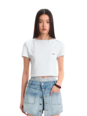 White Messenger Tee