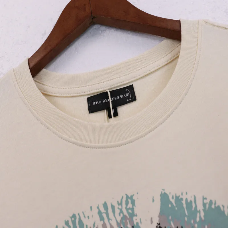 Who Decided War T Shirts Who Decided War Print Short Sleeve Versatile Casual T-Shirt